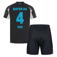 Camiseta Bayer Leverkusen Jonathan Tah #4 Tercera Equipación Replica 2024-25 para niños mangas cortas (+ Pantalones cortos)